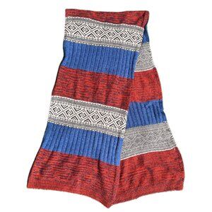 Geometric Design Large Cozy Scarf